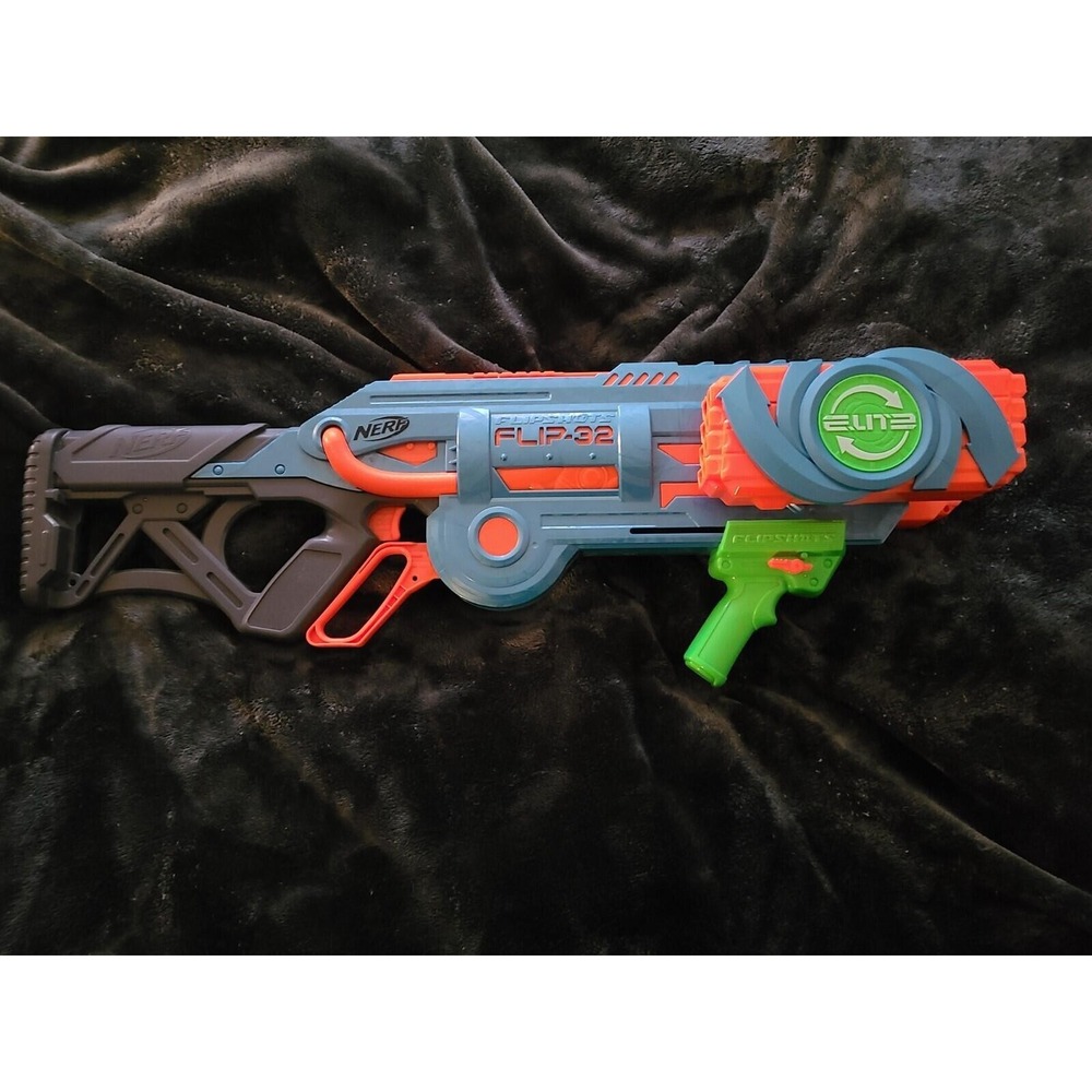 Nerf Elite 2.0 Flipshots Flip-32 Blaster Kids Blue Lever Action Toy